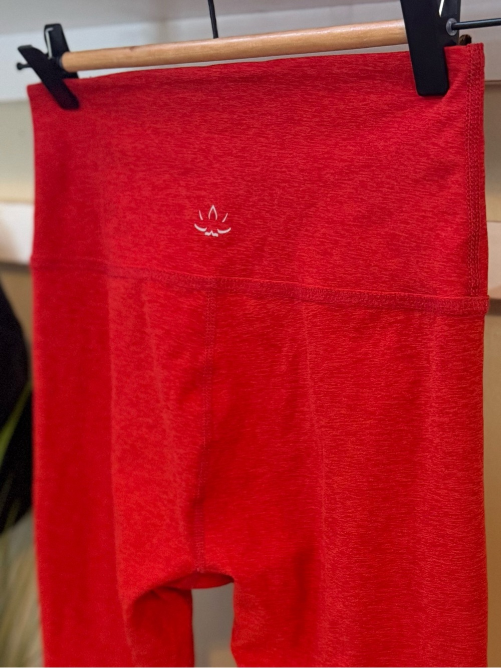 Beyond Yoga Red Space Dye Large Soft Yoga Leggings Approx 25” inseam EUC